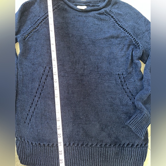 J Crew Factory Knit Sweater | Size Small | Navy Blue - Picture 3 of 6